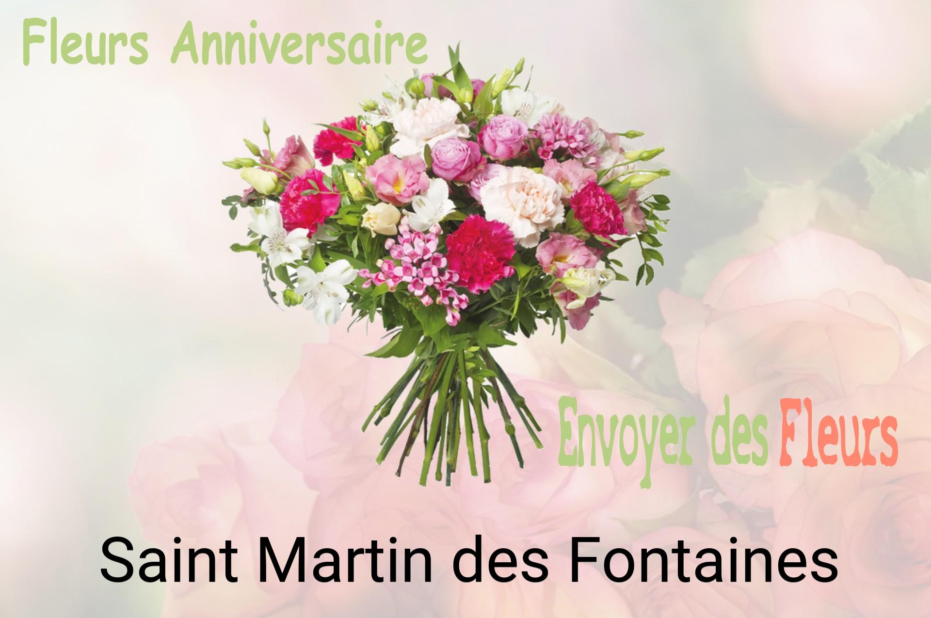 Bouquet de fleurs d’anniversaire livré à Saint-Martin-des-Fontaines