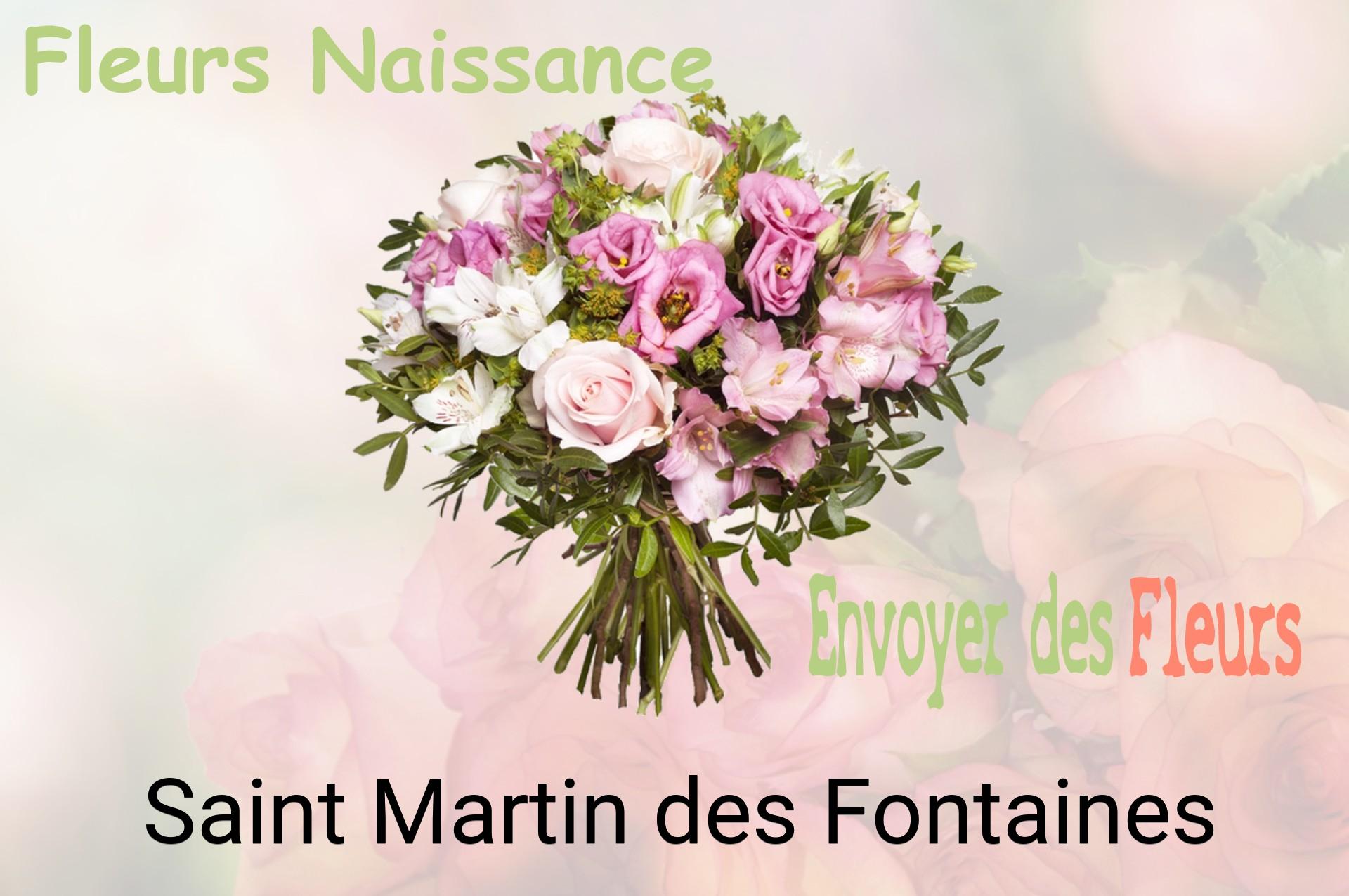 Bouquet de fleurs de naissance livré à Saint-Martin-des-Fontaines